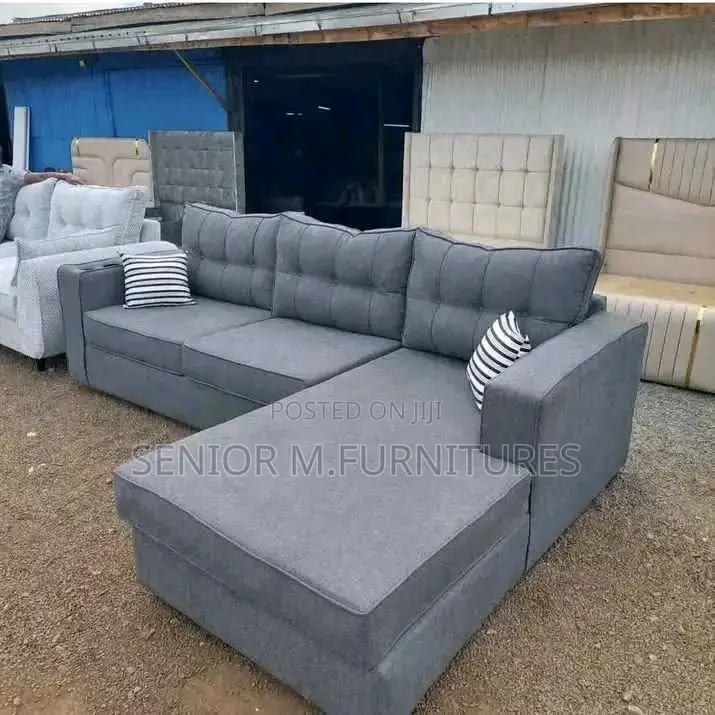 Grey L Seat