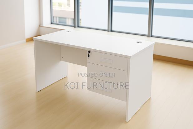 Office Desk : White 1.2-Meter Study Desk - thumbnail 2