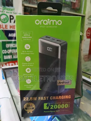 20000mah Super Fast 22.5w Power Bank for Samsung iPhone