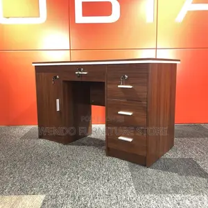 Office Desk; 1200mm Wooden Desks With Lockable Drawers