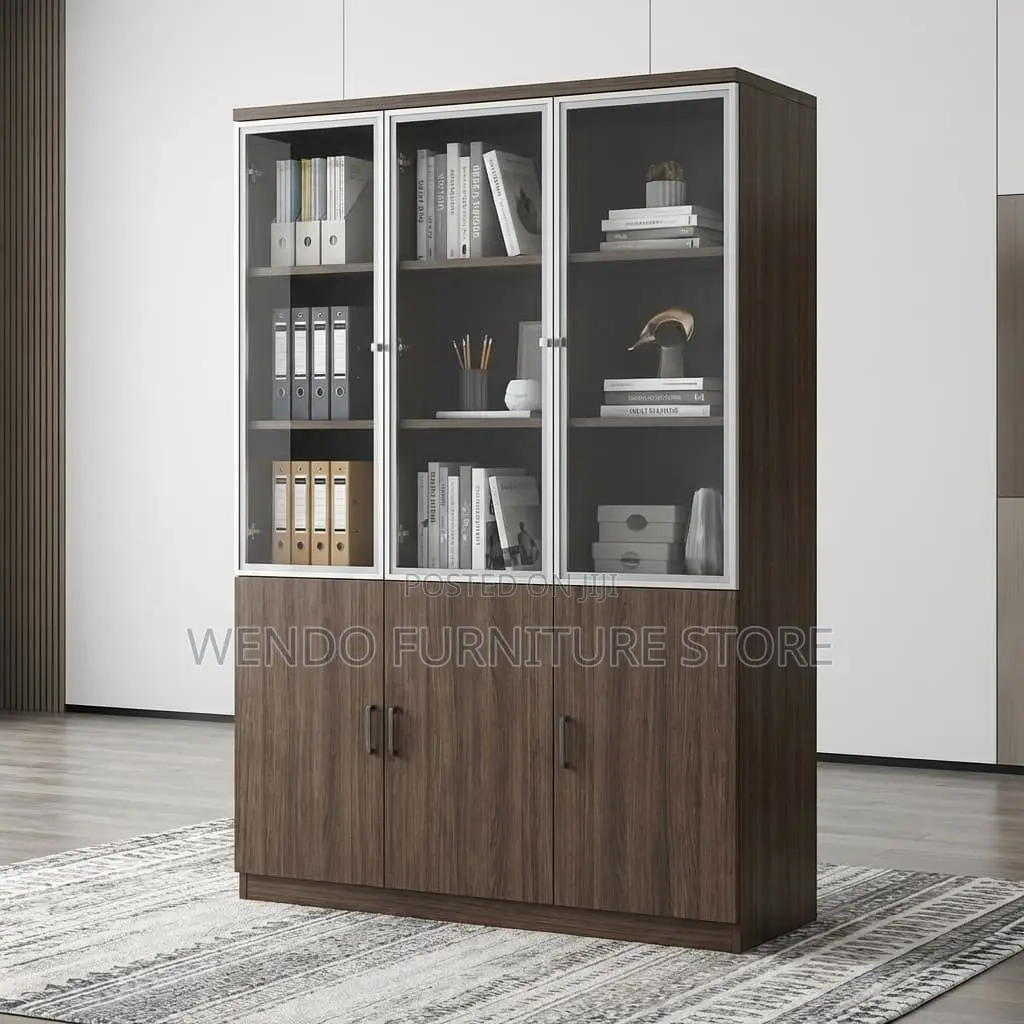 Office Cabinet; Three Doors Wooden Executive Cabinets