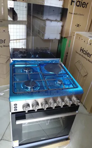 Haier 3g + 1e Standing Cooker (Hre6313cdrss)No Gas Sensor