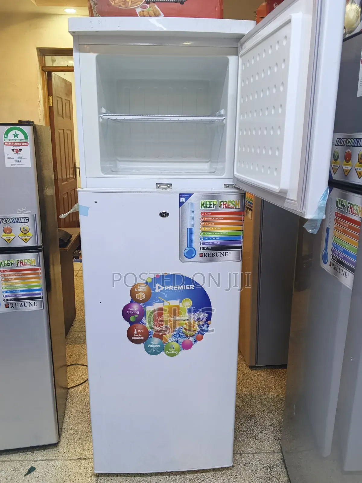 Rebune 350l Refrigerator (White Colour)