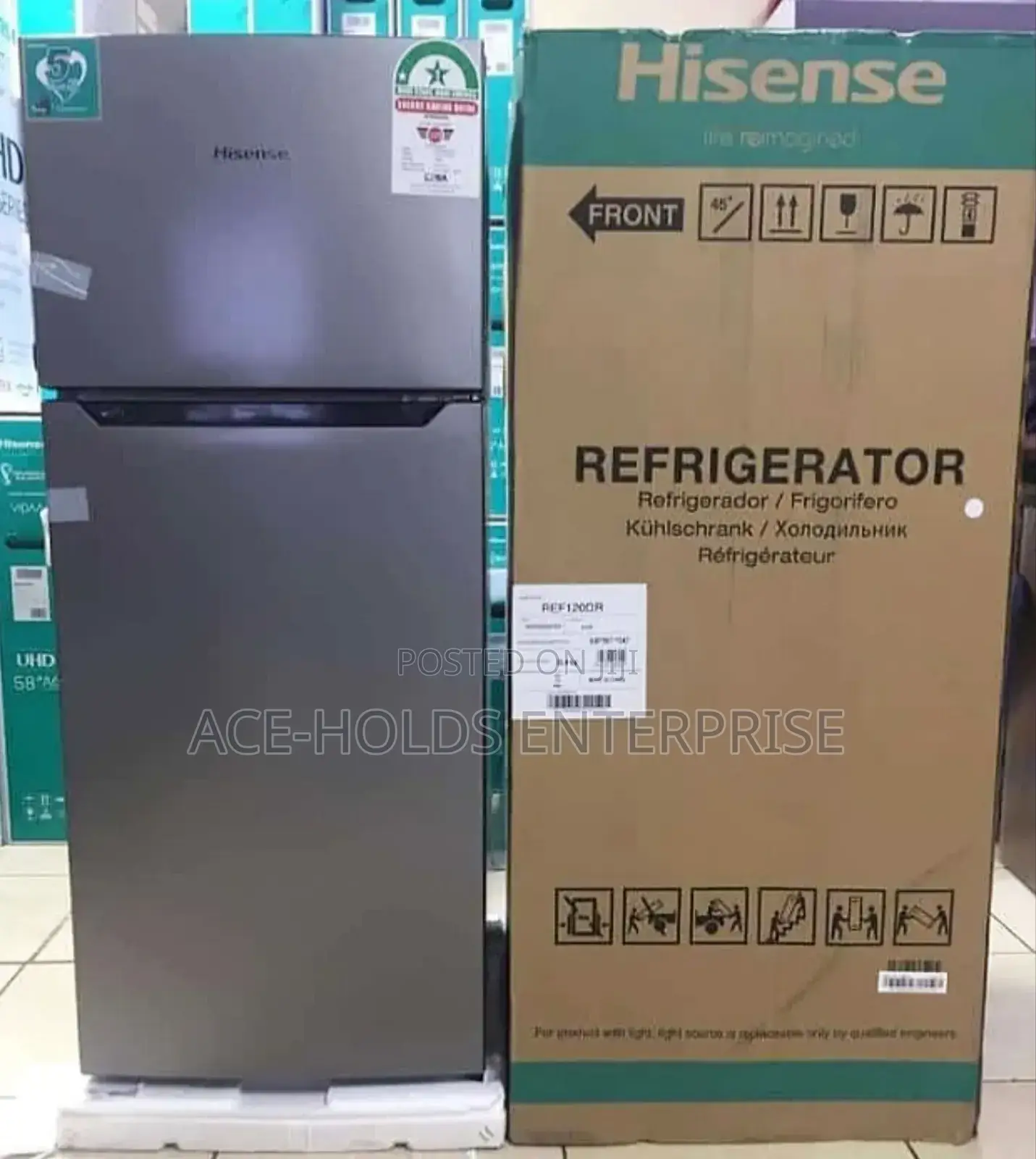 Hisense Ref120dr Double-Door Fridge - 120 Litres Capacity