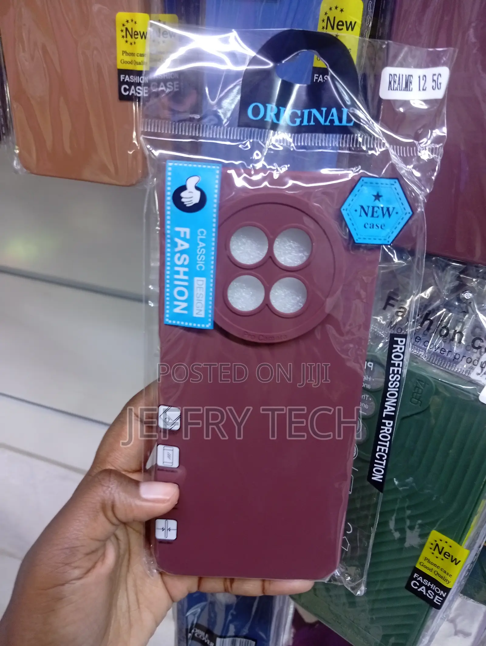 Burgundy Silicone Case Features a Round Camera Module Cutout