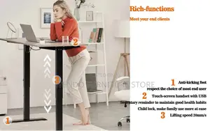 Office Desk; Content Creators Adjustable Electric Pc Table