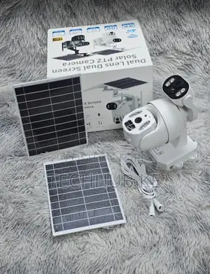 Simcard Solar 6mp Dual Lens CCTV Security Camera With Duo Solar Panel