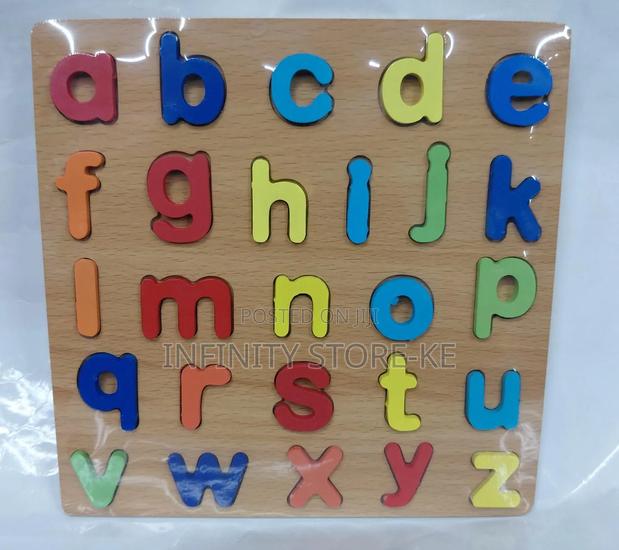 Wooden Lowercase Alphabet Letters for Learning