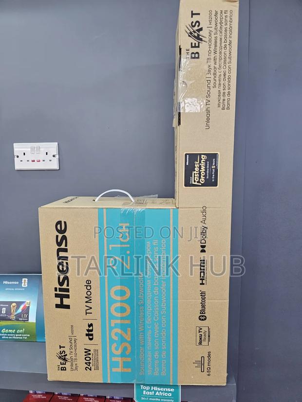 Hisense Soundbar 2.1ch (The Beast) Hs2100 240watts - thumbnail 2