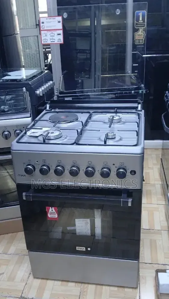 Mika Standing Cooker, 58cm X 58cm,3gas1e Mst58u31e3slem(Mst60pu31slem)