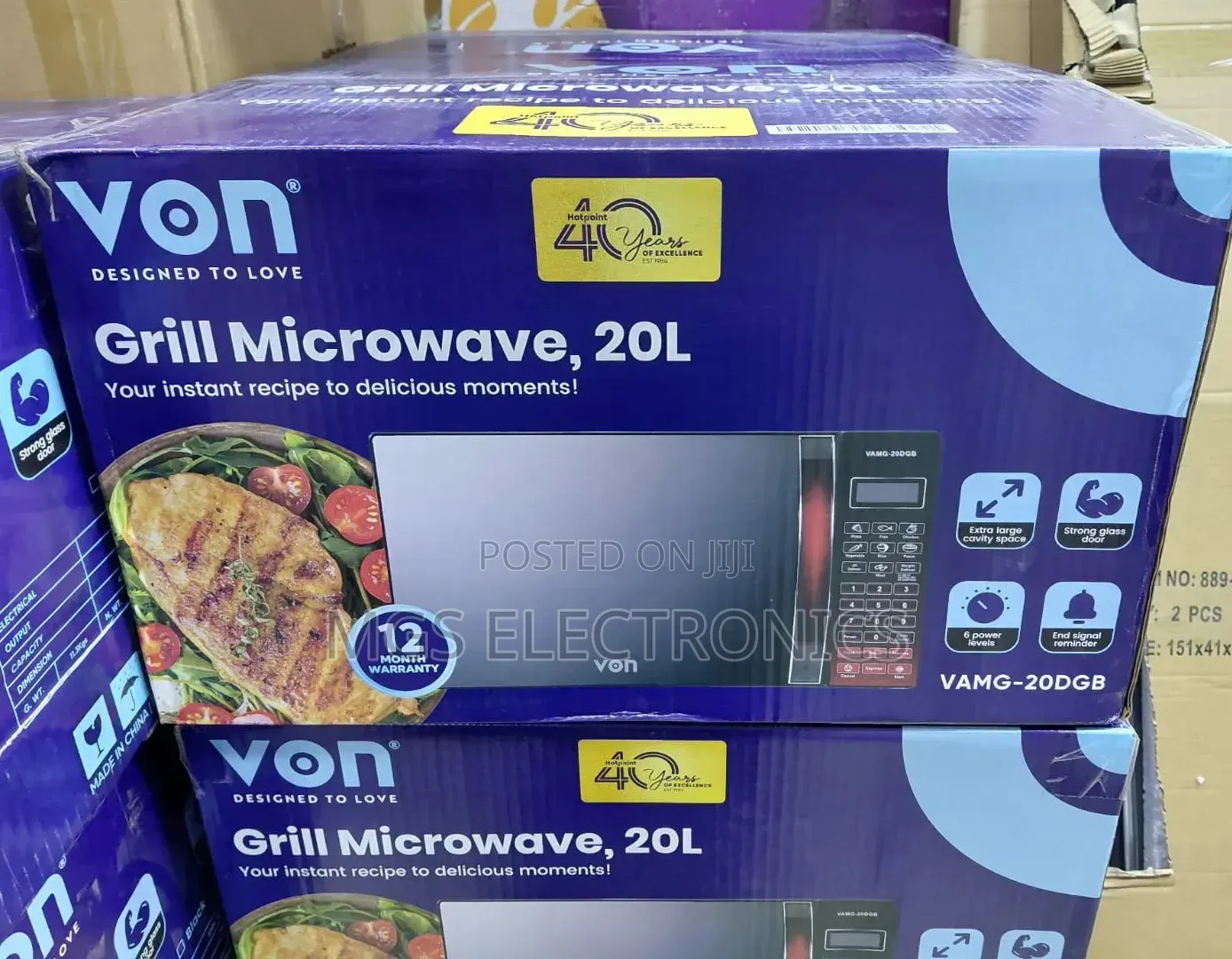 Von 20litres Microwave Withgrill(Vamg-20dgb)