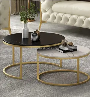 Coffee Table; Round General Marble Coffee Table