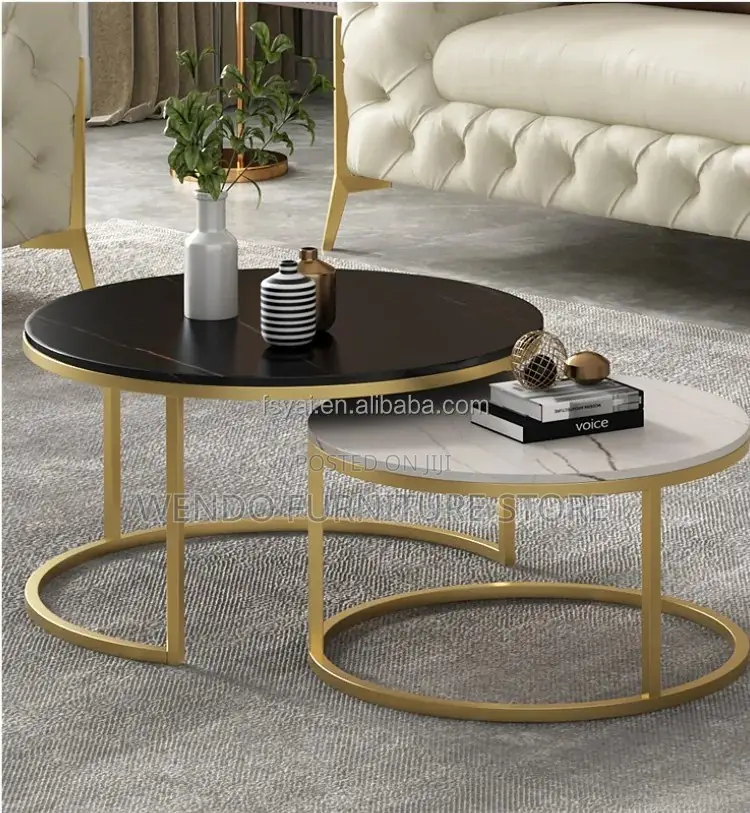 Coffee Table; Round General Marble Coffee Table