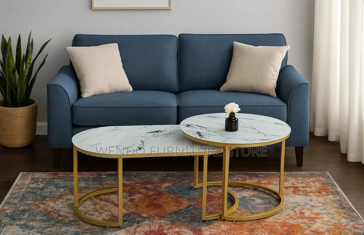 Coffee Table; Round General Marble Coffee Table
