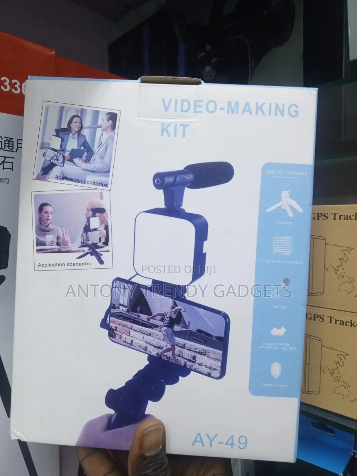 Ay-49 Mobile Video Recording Kit With Bluetooth Remote