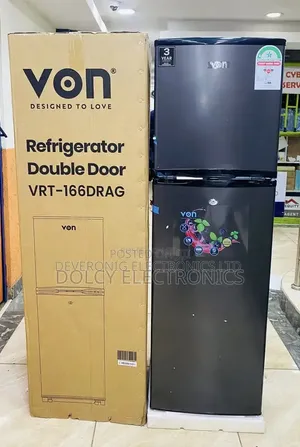 Von 166 Litres Double Door Refrigerator
