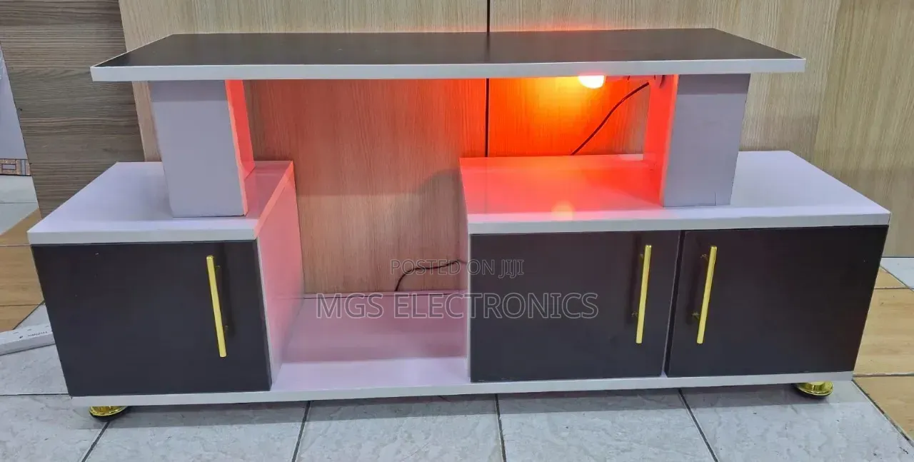 Istanbul 2 Modern Tv Stand With Led Lights for Living Room