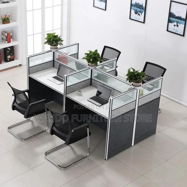 Office Workstation; Four Users MDF Office Desk Station - thumbnail 4