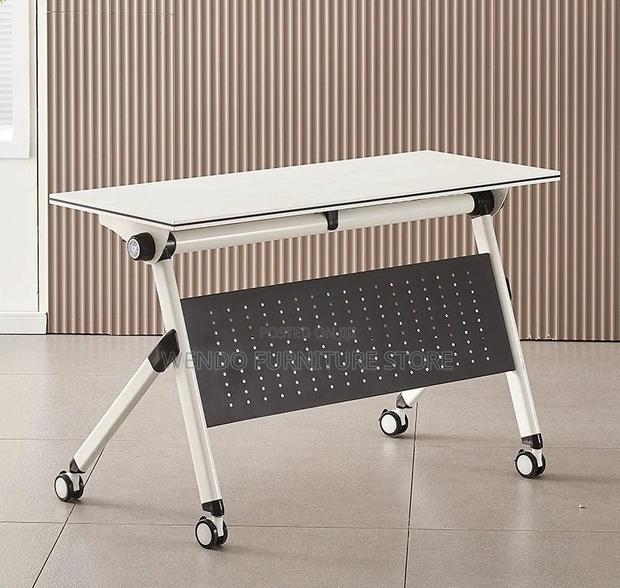 Office Table; Foldable Movable Office Table - thumbnail 4