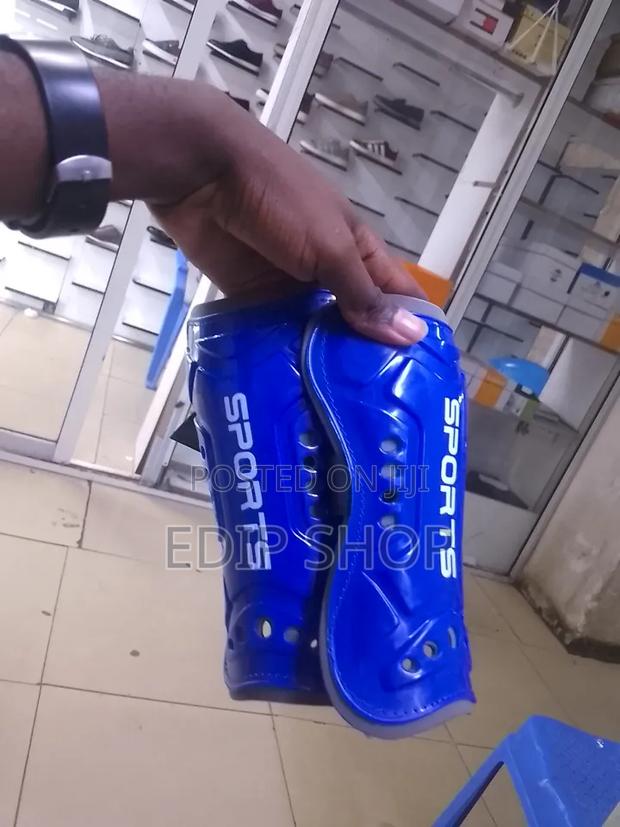 Blue Football Shin Guards