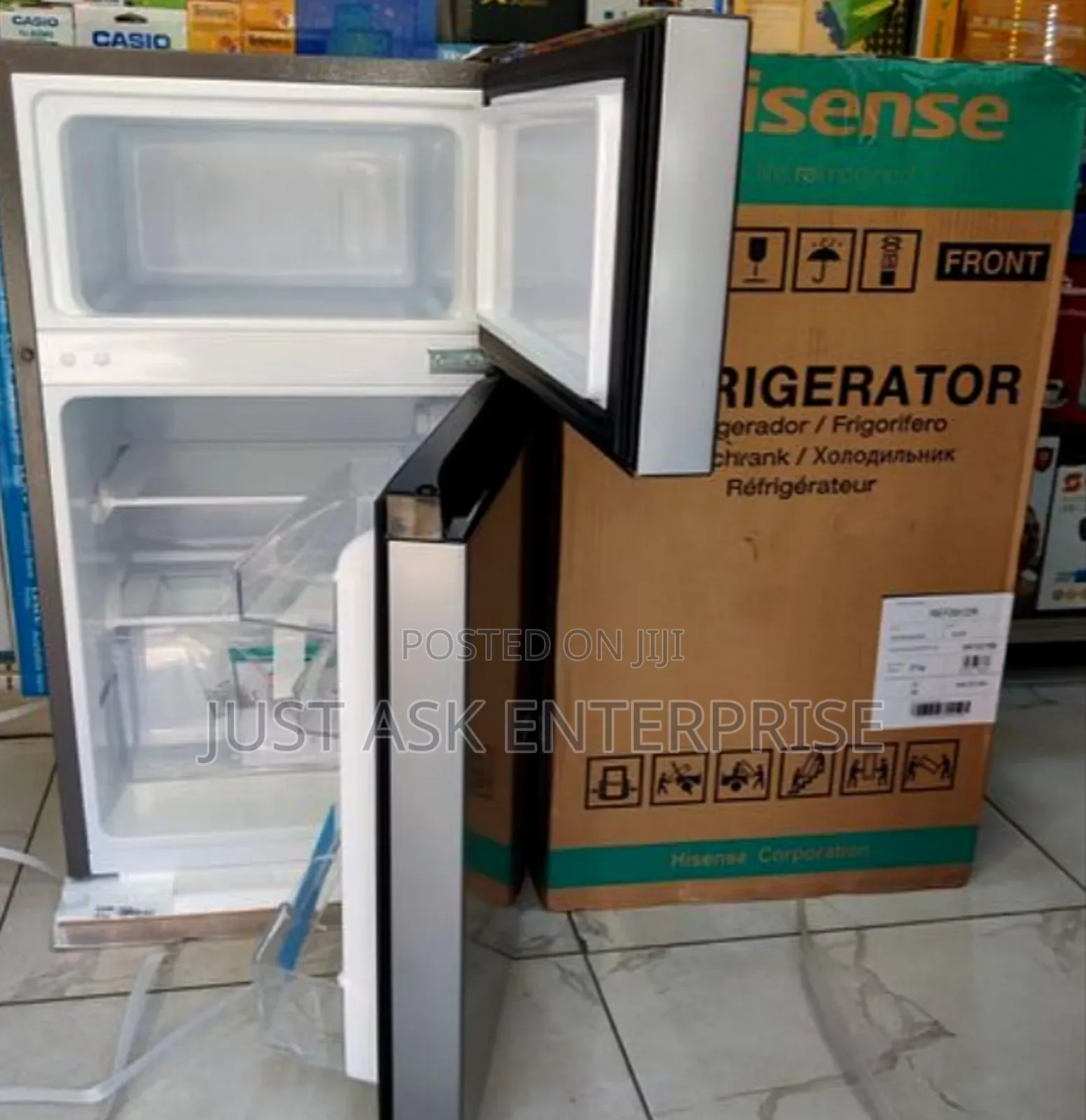 Hisense Ref091dr - 91 Liters Ter Double Door Mini-Fridge
