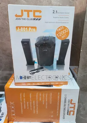 JTC Mtungi 2.1ch Hometheatre-Bt/Fm/Usb-12,000w-System