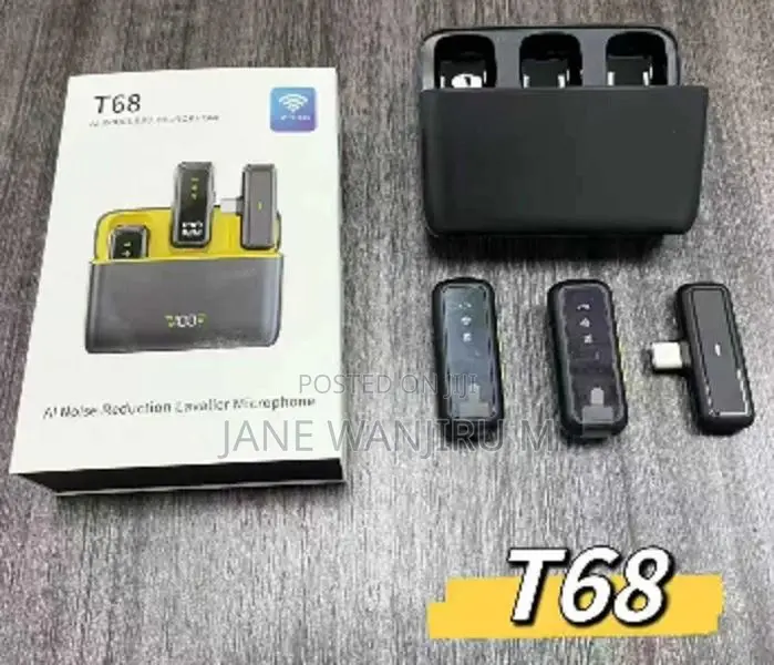T68 Clip-on Wireless Mic – For Vlogs, Tiktok Live Streaming
