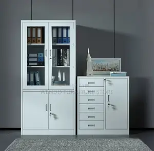 Office Cabinet; Four Drawers Steel Cabinet With 2 Doors View