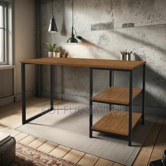 Office Chair : 1.2m Metallic Frame Computer Desk