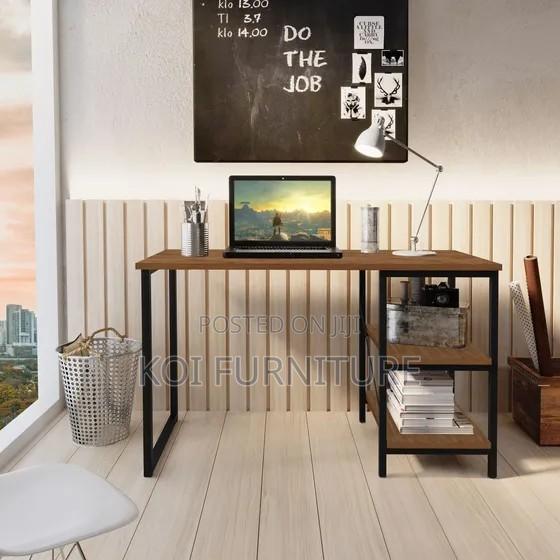 Office Chair : 1.2m Metallic Frame Computer Desk - thumbnail 2