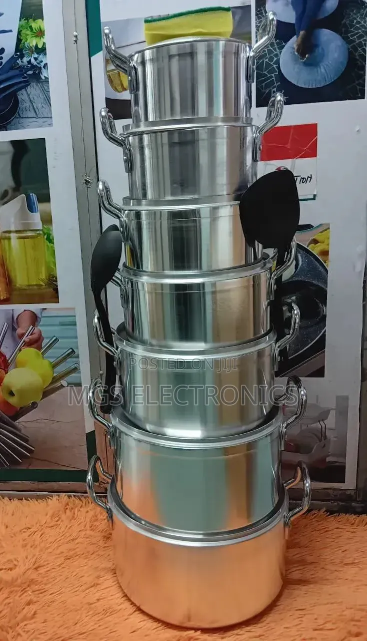 Tornado Tc 14-PCS Stainless Steel Cooking Pot Set