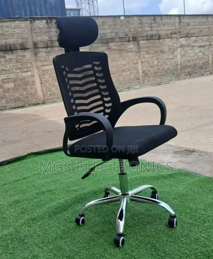Office Chair With Headrest, Adjustable Height