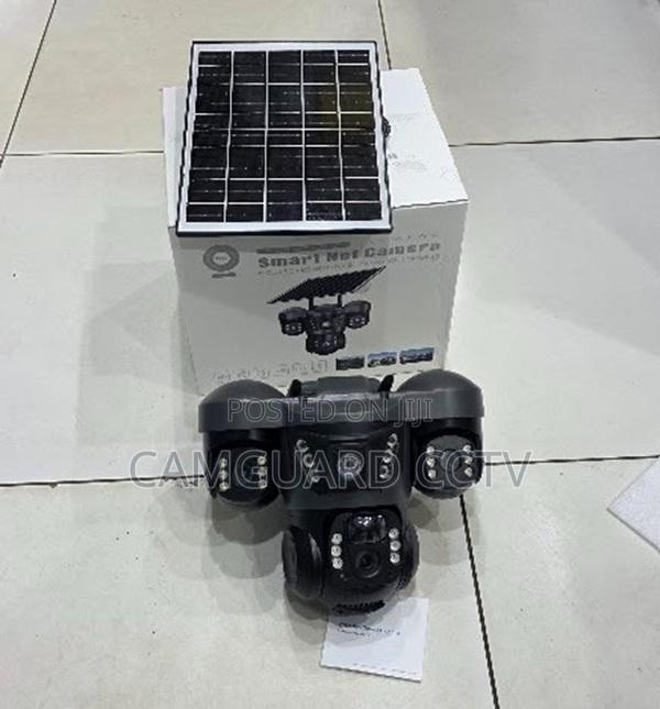 Triple Lens Solar CCTV Camera – Ai Motion Sensor Two-Way Audio Wifi