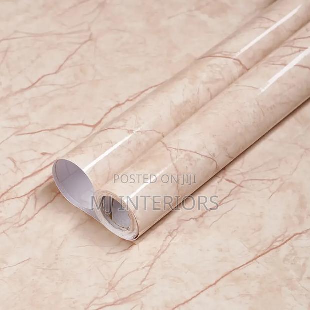 Stylish Cabinet Makeover Contact Paper