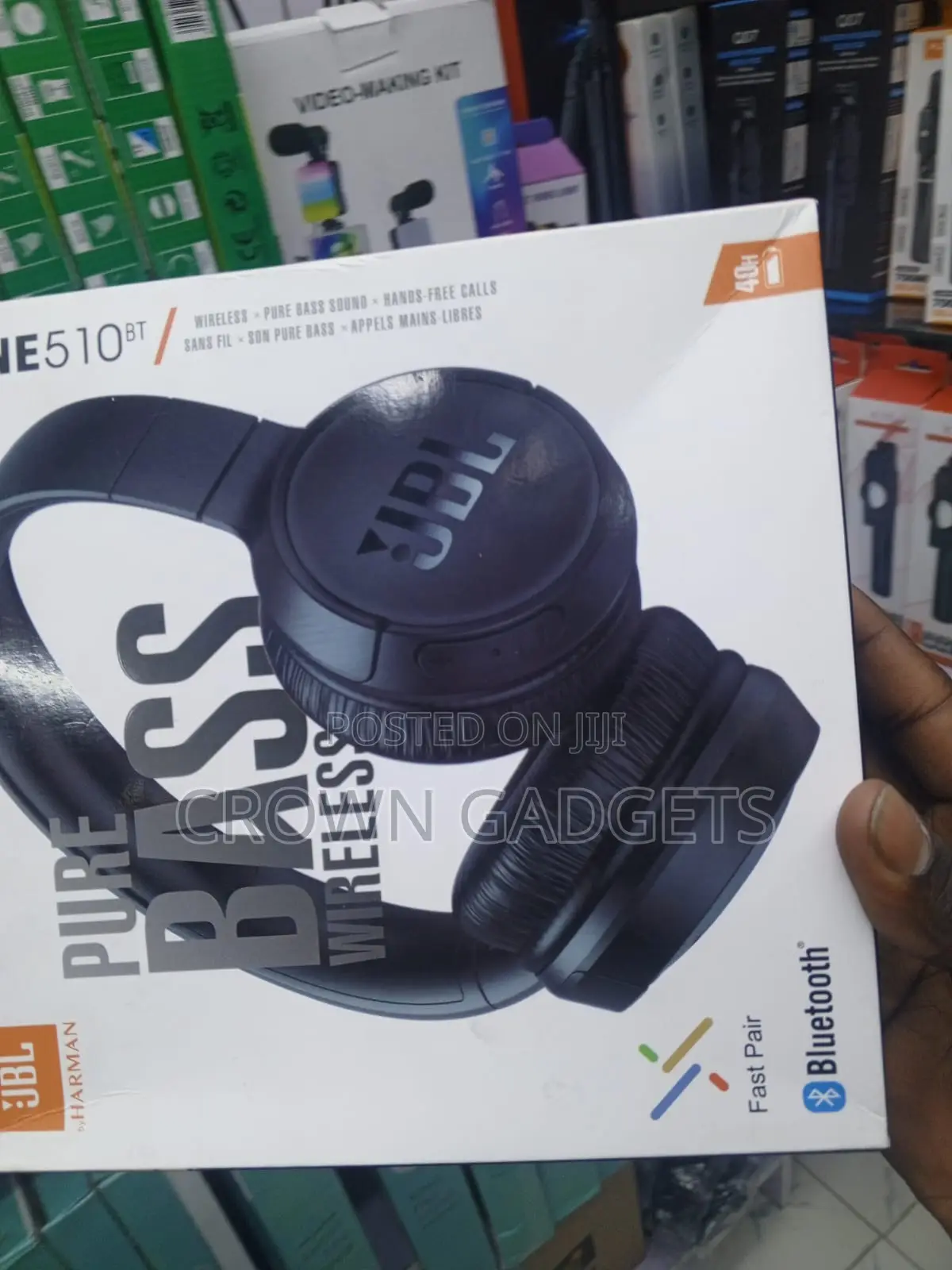 JBL Tune 510bt on-Ear Bluetooth Headphones With Mic