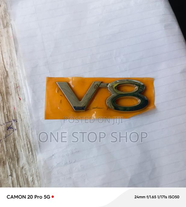 V8 Abs Chrome Finish Emblem Orland Cruiser Models