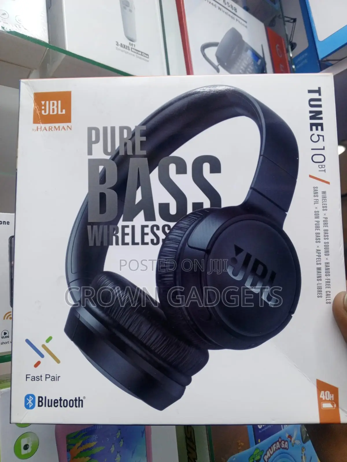 JBL Tune 510bt Wireless Headset Deep Bass Sound Black