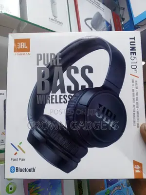 JBL Tune 510bt Wireless Headset Deep Bass Sound Black