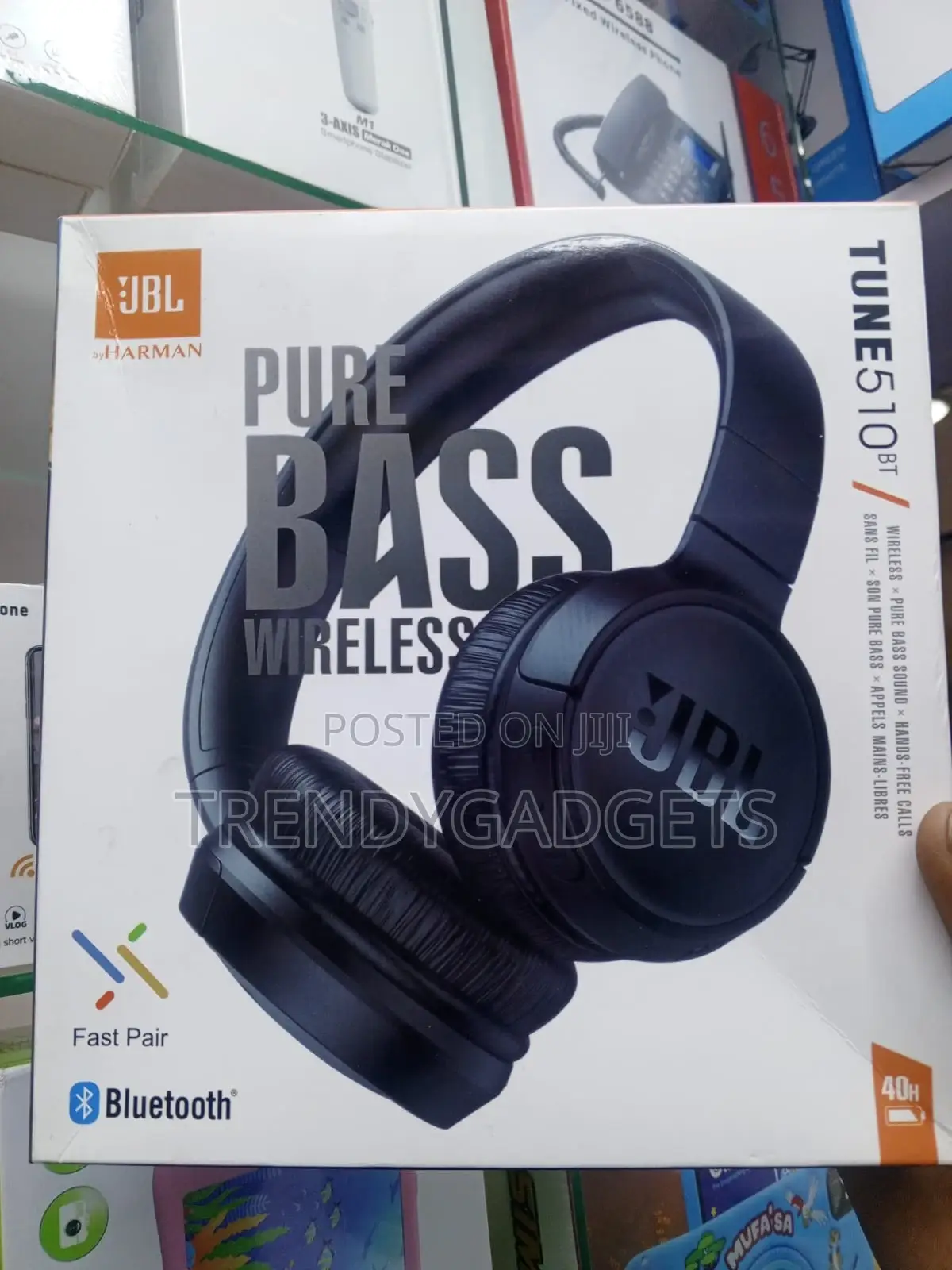 JBL Tune 510bt Wireless Headset Deep Bass Sound Black