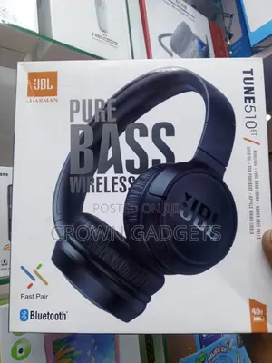 JBL Tune 510bt Wireless Headset Deep Bass Sound Black