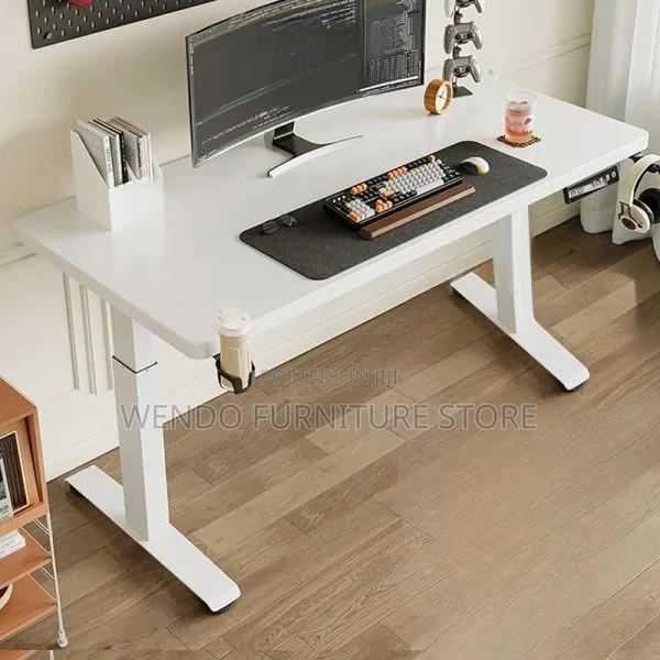 Office Desk; Office Adjustable Home Motorized Height Adjustable Table - thumbnail 3