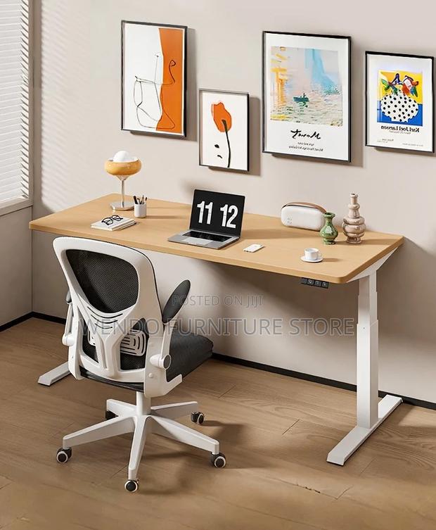 Office Desk; Office Adjustable Home Motorized Height Adjustable Table - thumbnail 5