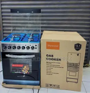 Skywood Standing Cooker - Electric Oven 60*60 Stainless, 3g, 1e