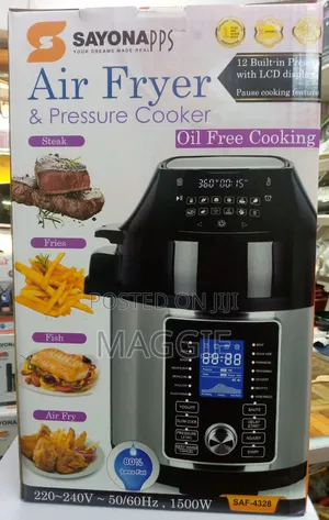 Air Fryer and Pressure Cooker Oil Free Cooking