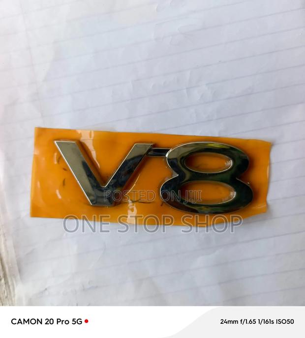 V8 3d Tailgate Decal High Performance Badge