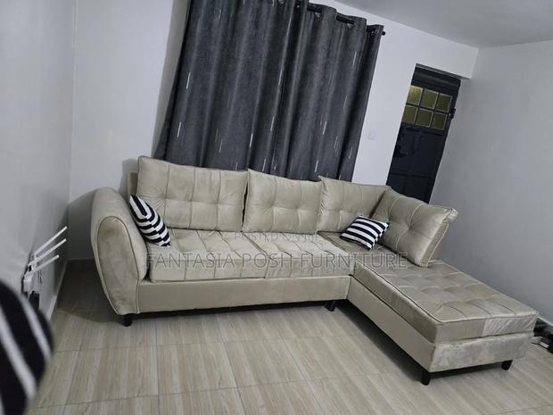 Hot Deal: 5 Seater Corner Sofa in Cream on Sale