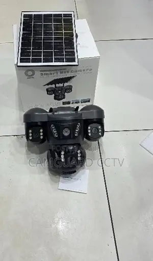 V380 Pro Triple Lens Solar Security Camera – Weatherproof Outdoor CCTV