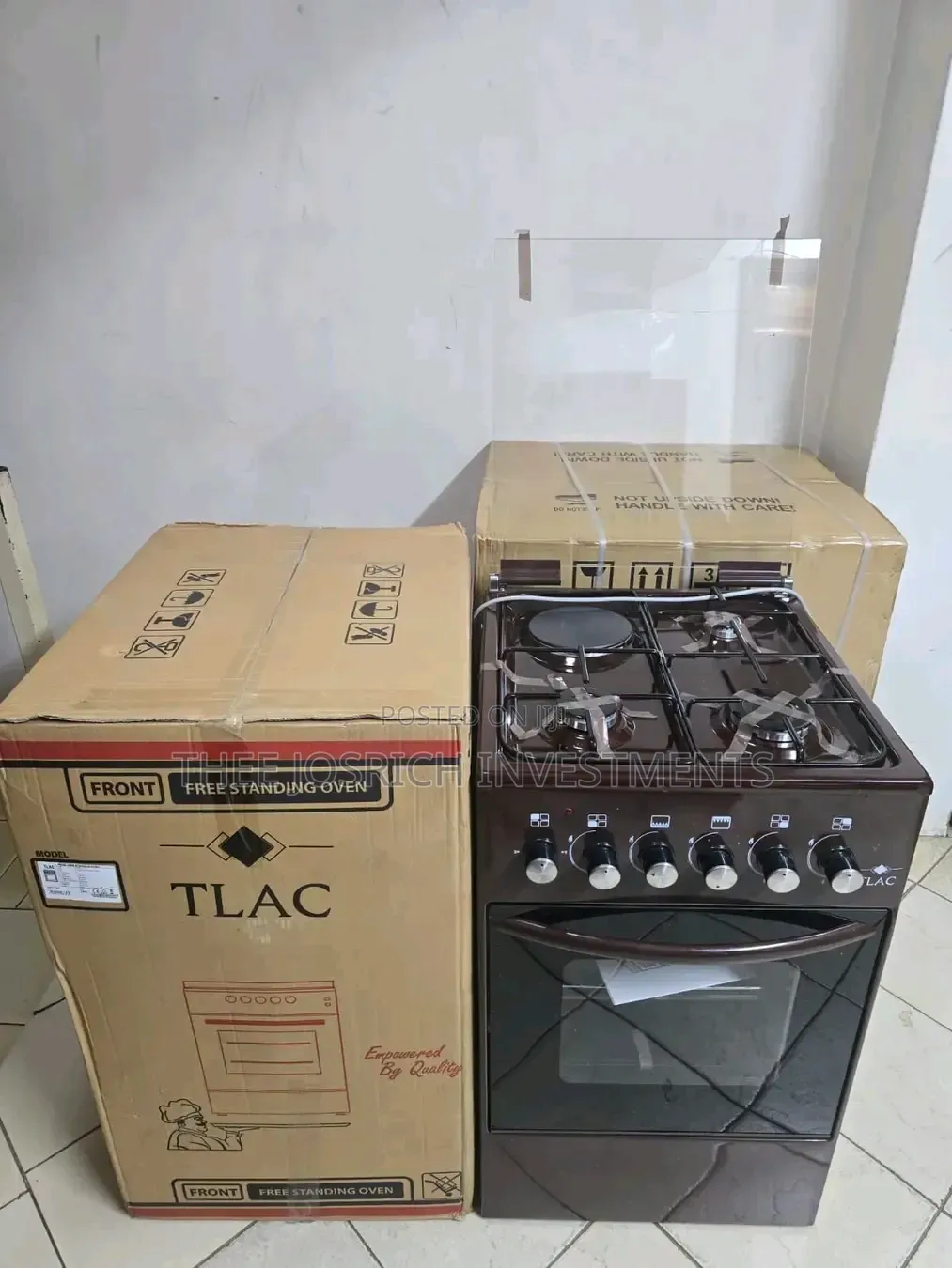 Made In Turkey 50*55 Tlac 3+1 Standing Cooker With Gas Sensor