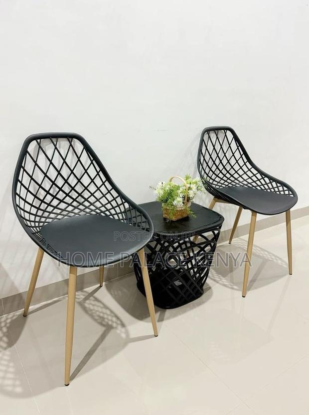Balcony Chair: Yellow Patio Armchair in Durable Pp Plastic - thumbnail 4