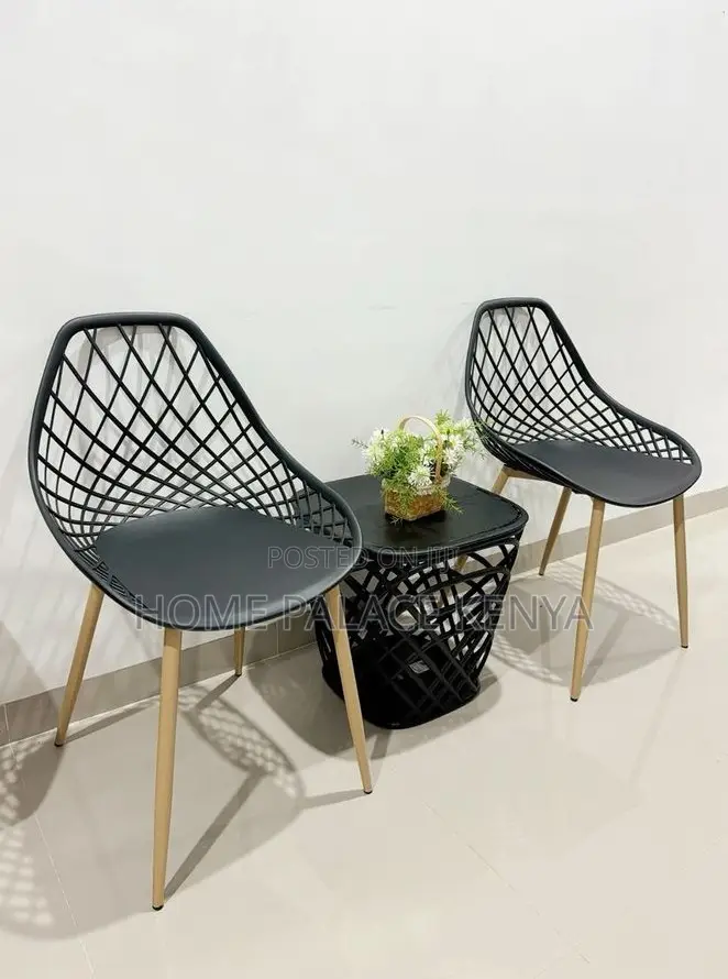 Balcony Chair: Yellow Patio Armchair in Durable Pp Plastic